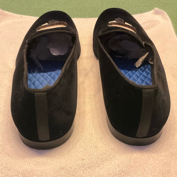 Fendi Mens Black Karlito Velvet Mink Fur Mocassin Slip On Loafers Size 10.5 - Picture 7 of 11